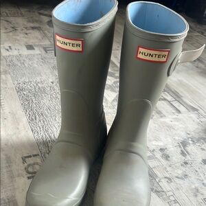 Hunter Green Rain Boots